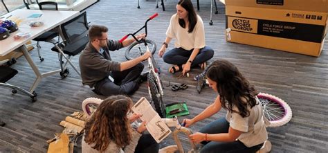 Charity Bike Build For Team Building .